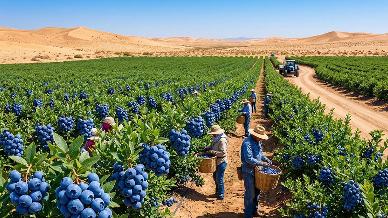 Growing Blueberries in the Middle of the Desert - The Results Will Amaze You