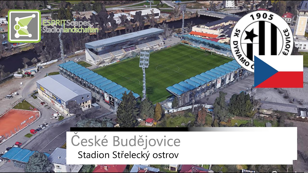 Fotbalový stadion Střelecký ostrov | Dynamo České Budějovice | Steady 360° Rotation | Google Earth