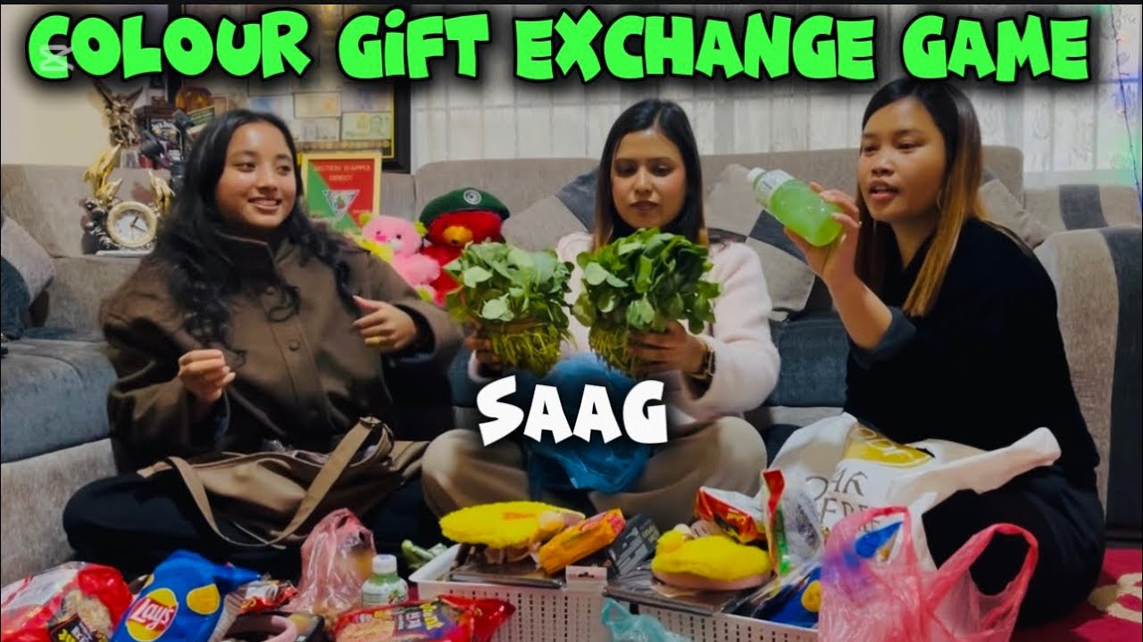 Colour gift exchange game with friends || It was really fun || 