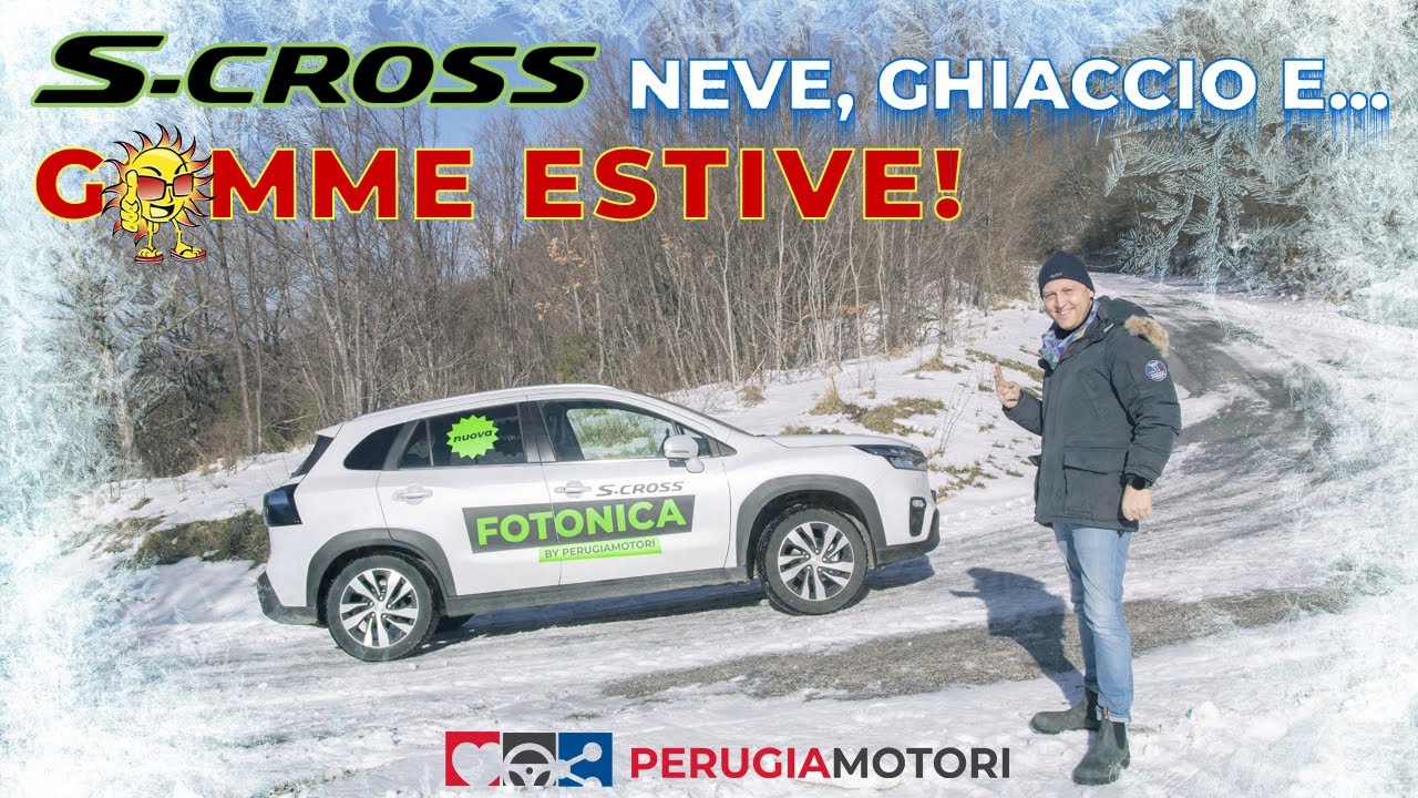 Nuova SCross Test Drive su NEVE E GHIACCIO con GOMME ESTIVE!