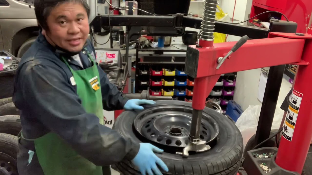 PART 2:FILIPINO TIREMAN IN CANADA...Destroying EXPIRE TIRES and OLD TIRES.