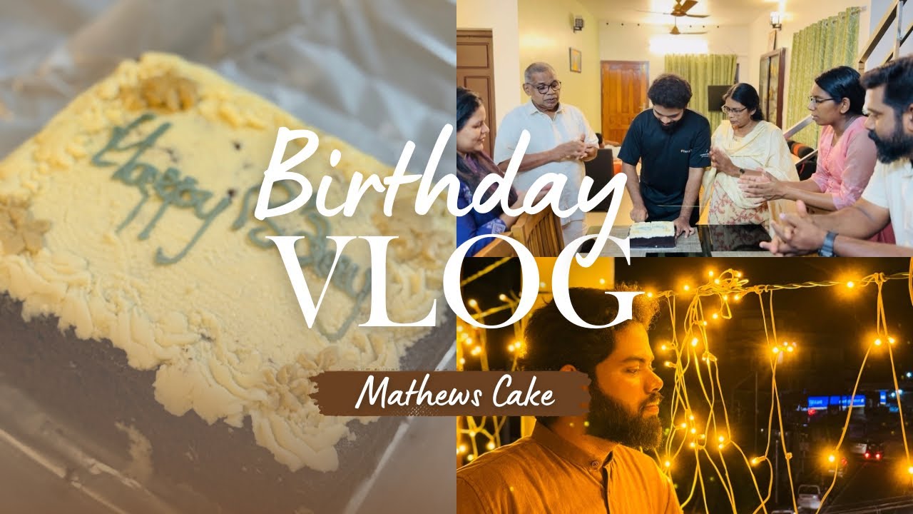 Birthday special vlog 🎉 Unwrapping happiness & the delicious Mathews cake treat 🍰#cake #food  #love 