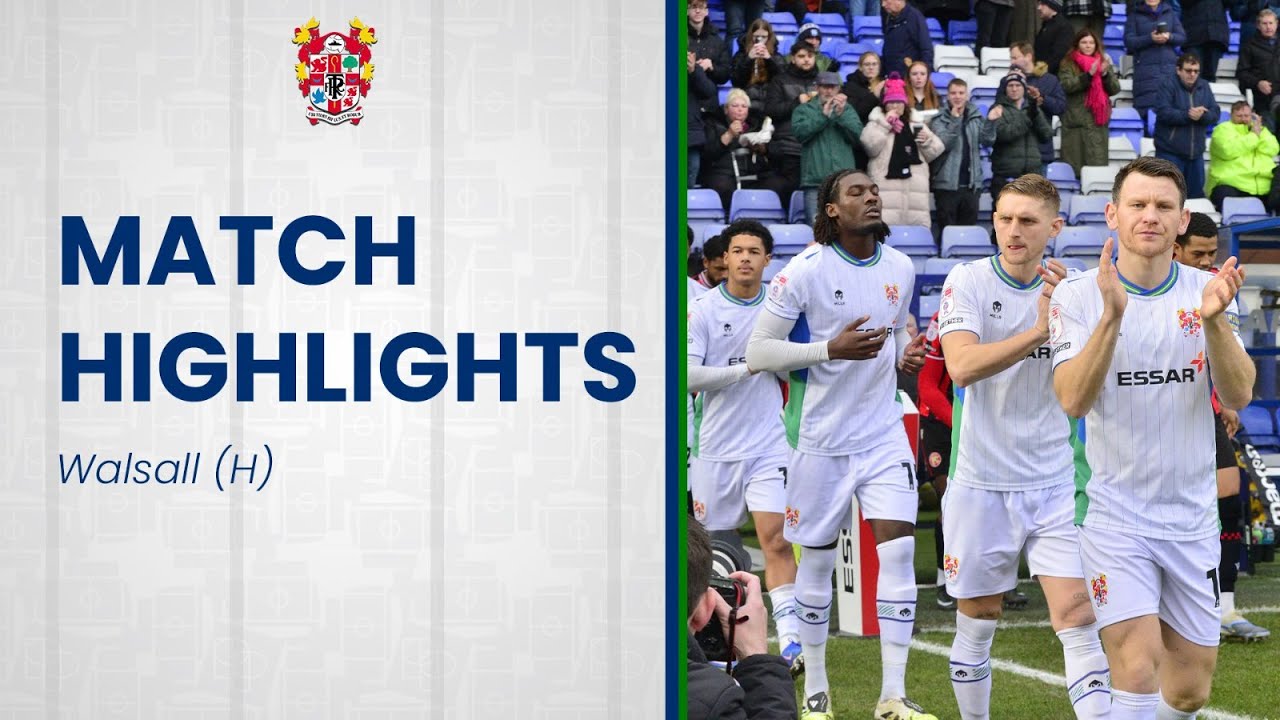 Match Highlights | Tranmere Rovers v Walsall (2025/26)