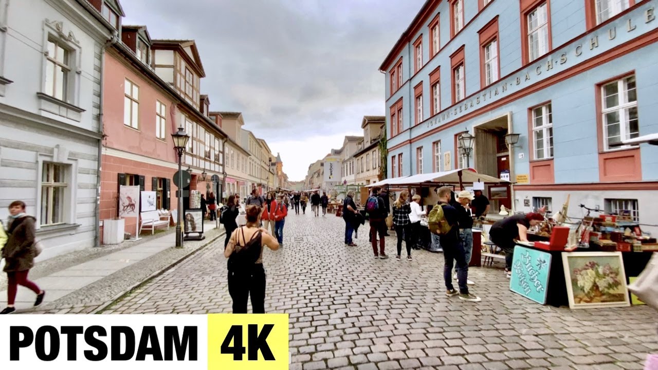 POTSDAM, GERMANY 🇩🇪 [4K] PART 2 &mdash; Flea Market & City Centre Walking Tour