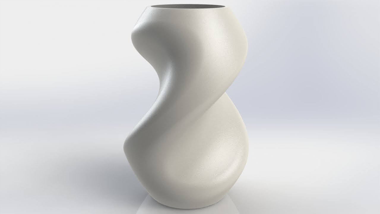 Solidworks: twisted bottle