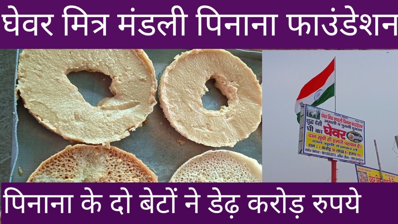 पिनाना का घेवर है लाजवाब। डेढ़ करोड़ रुपये दिया चंदा। घेवर मित्र मंडली पिनाना फाउंडेशन।