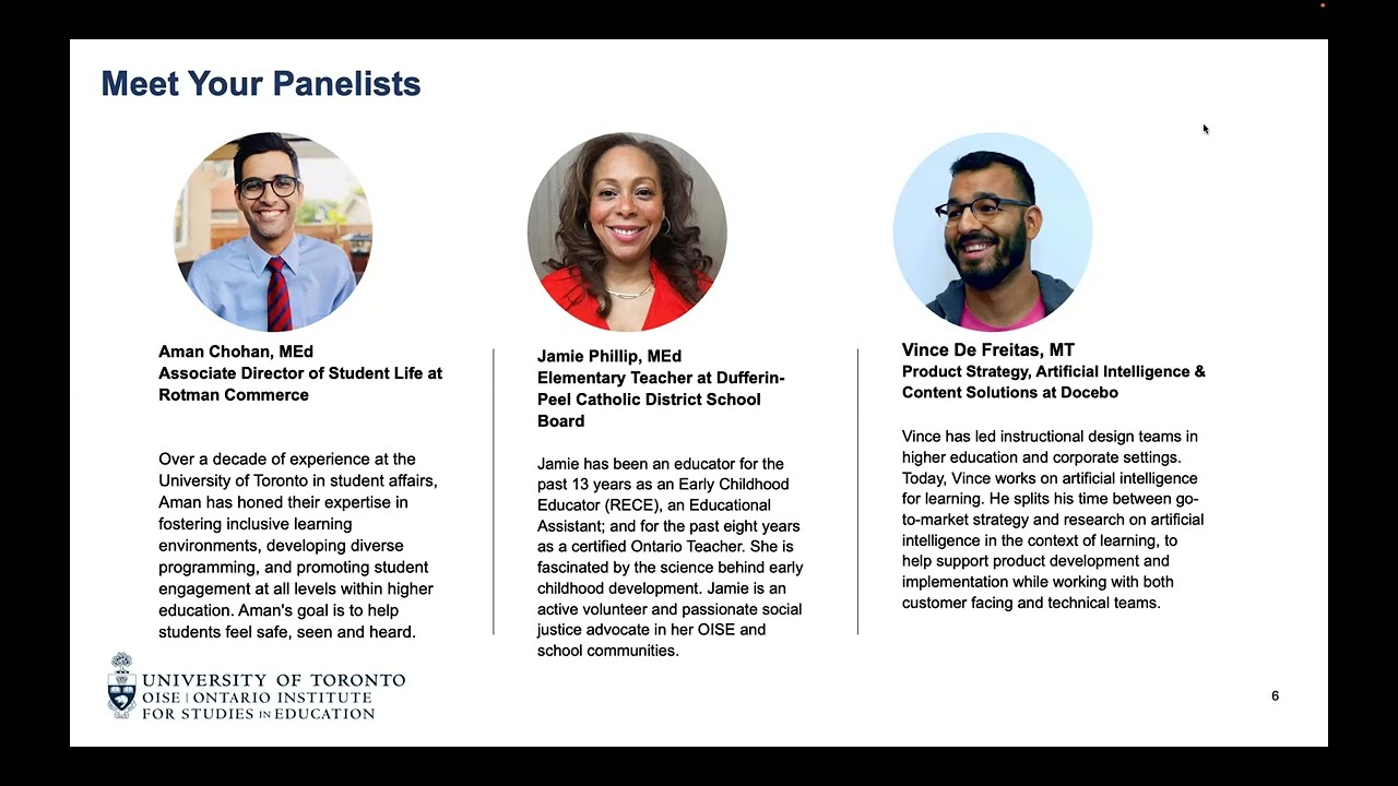 Finding your path in education - OISE Alumni Career Panel