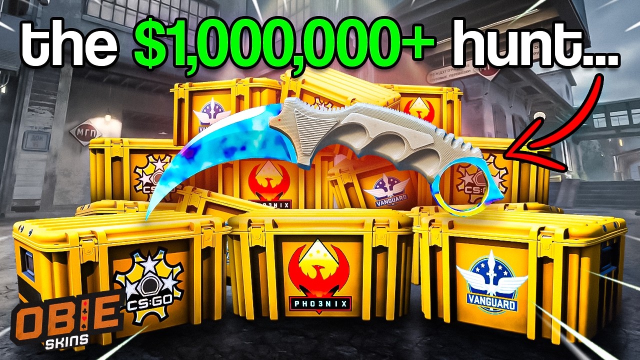 THE $1,000,000 COUNTER STRIKE KNIFE HUNT... (600x OG Case Opening)