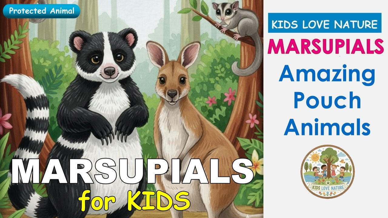 Marsupials for Kids | Read Learning Story: Amazing Pouch Animals of Papua! 🐾 | Endangered Animals