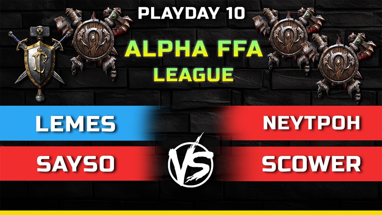 WC3 | Playday 10 | 4-Way FFA Showmatch | ALPHA FFA League
