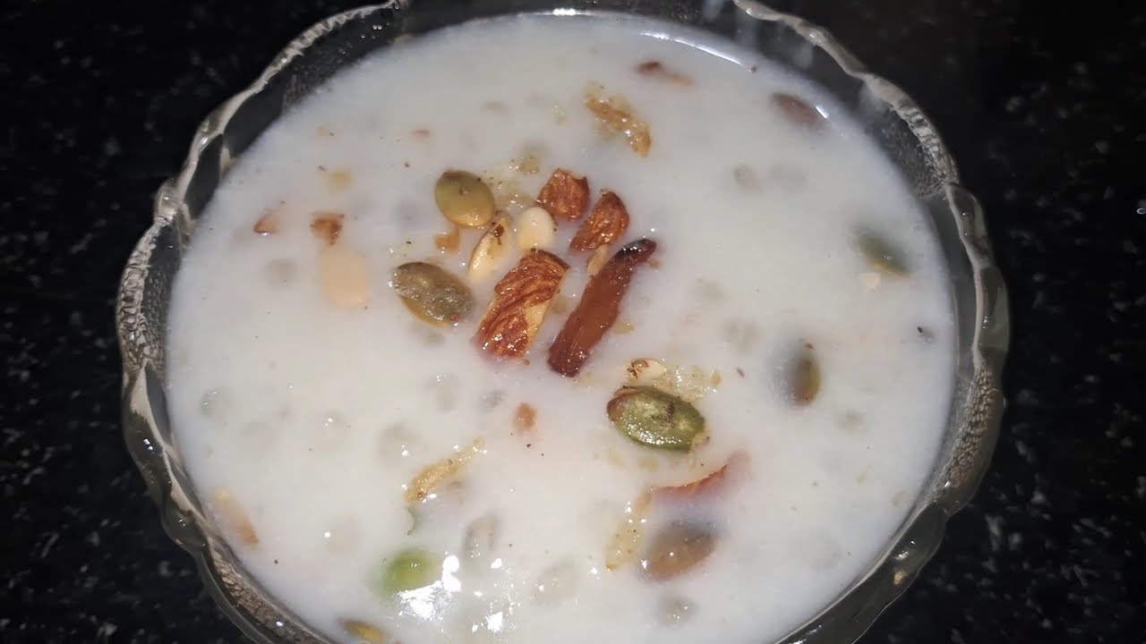 సగ్గుబియ్యం పాయసం  ||  Sago Kheer ||  साबूदाना खीर