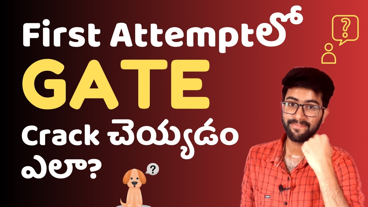 Crack GATE Exam in First Attempt [Telugu] | Vamsi Bhavani