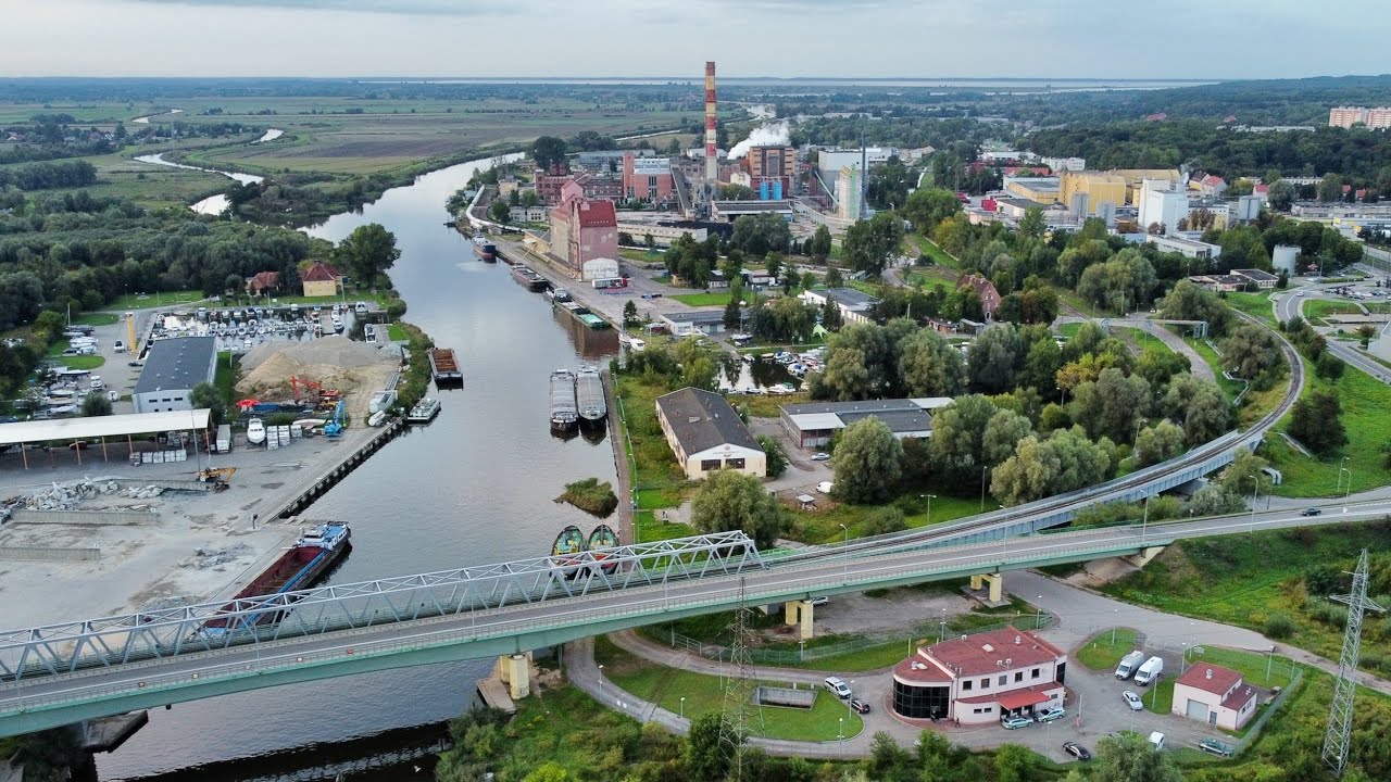 Z lotu ptaka: Port morski Elbląg