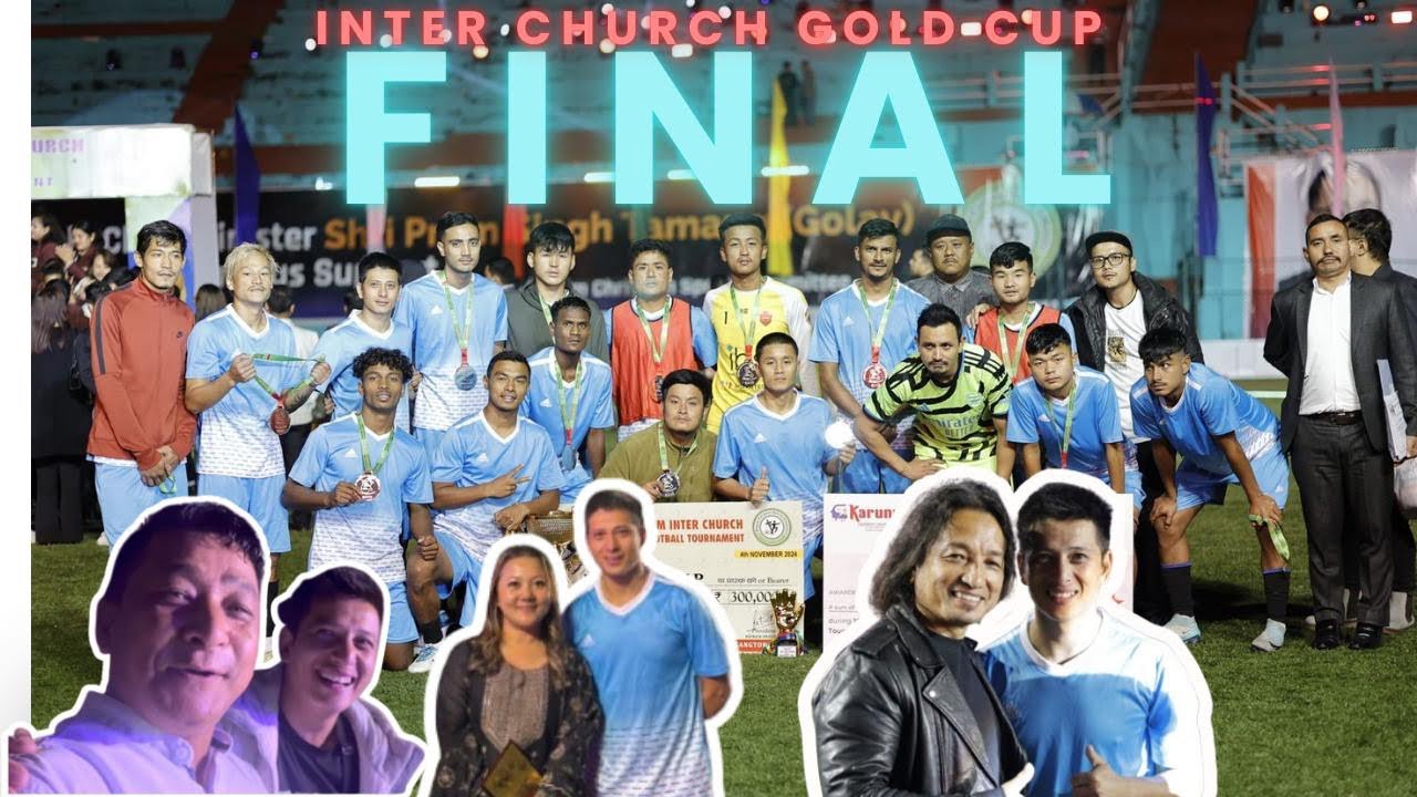 Short and sweet video inter church football final at Gangtok Palzor stadium