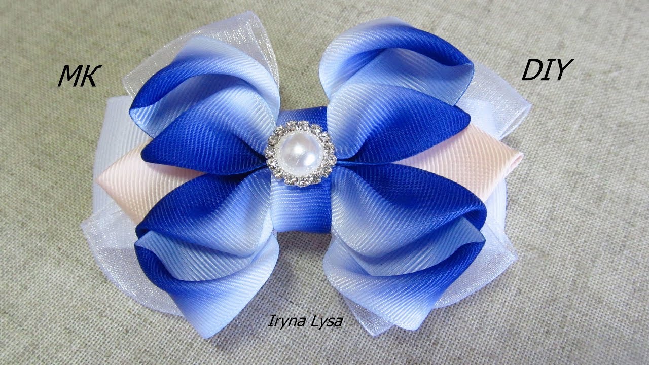 How To Make A Hair Bow🎀, Grosgrain Ribbon Gradient, Tutorial