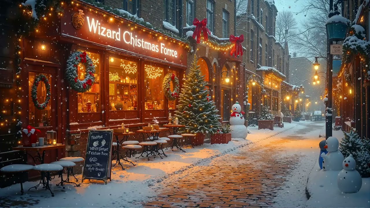 Winter Jazz Café Vibes ☕ Smooth Street Jazz Music for Stress Relief