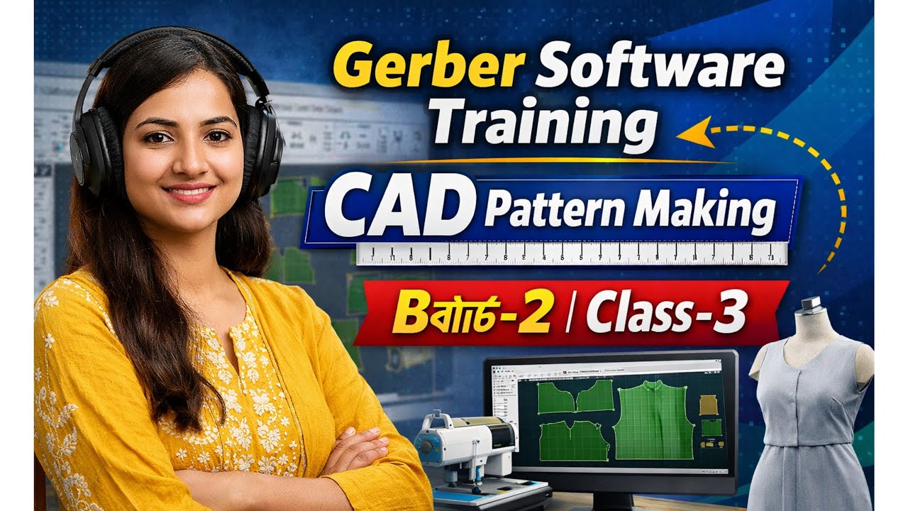 Gerber Software Training Class-3 | CAD Pattern Making | Batch-2