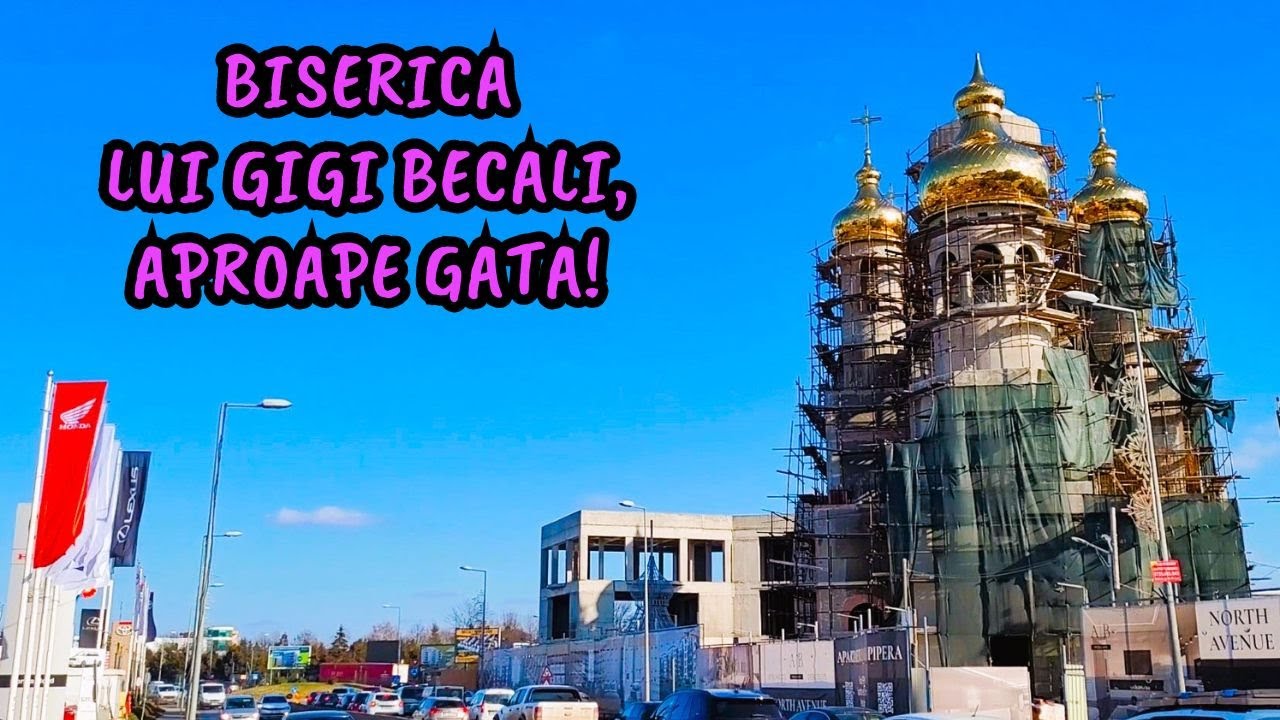 Biserica unicat a lui Gigi Becali din Pipera. Costă 20 de milioane de euro!