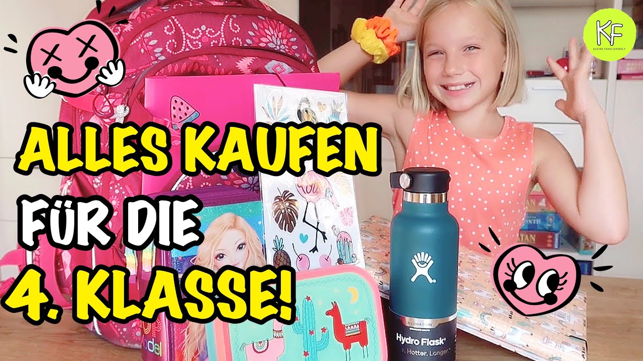BACK TO SCHOOL HAUL  👩🏼‍🎓📚 ALLES KAUFEN für die 4. KLASSE 💶 | Kleine Familienwelt