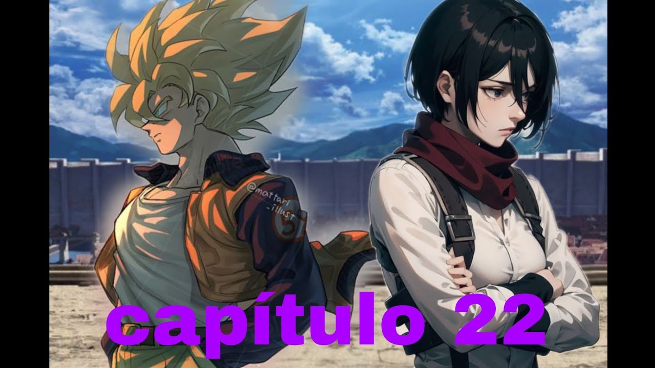Goku en Shingeki no kyojin capitulo 22