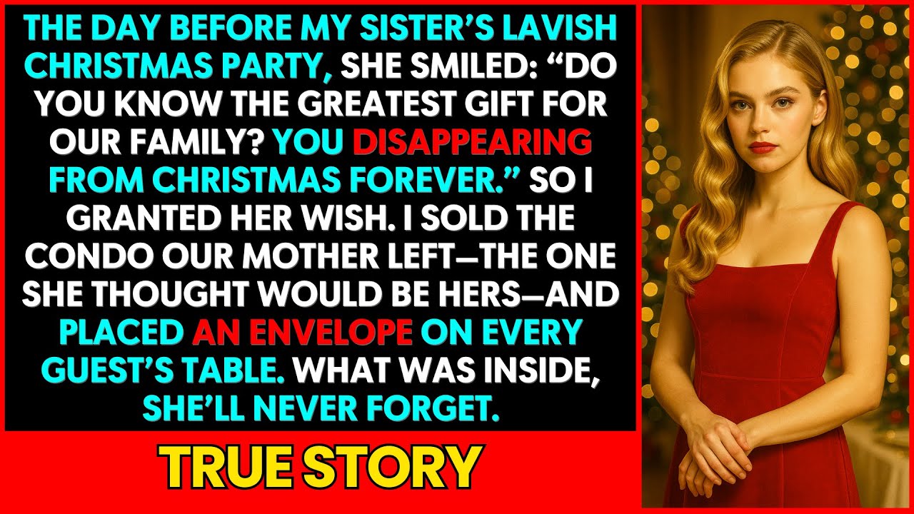 My Sister Said “The Greatest Gift for Our Family Is You Disappearing from Christmas.” So I Granted