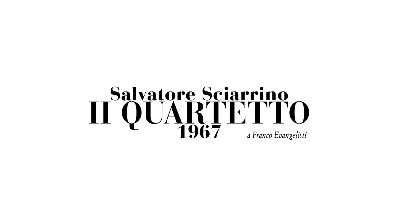 Salvatore Sciarrino - II Quartetto (1967) [with score]