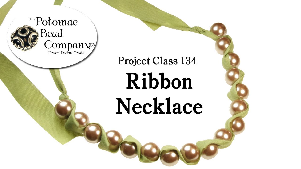 Make a Ribbon and Bead Necklace