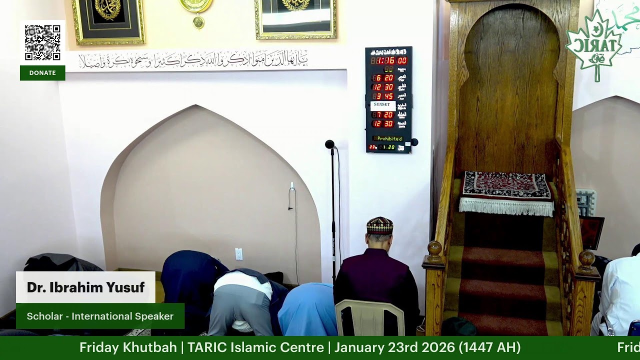 Friday Khutbah | TARIC Islamic Centre | January 23rd - 2026 (1447 AH)