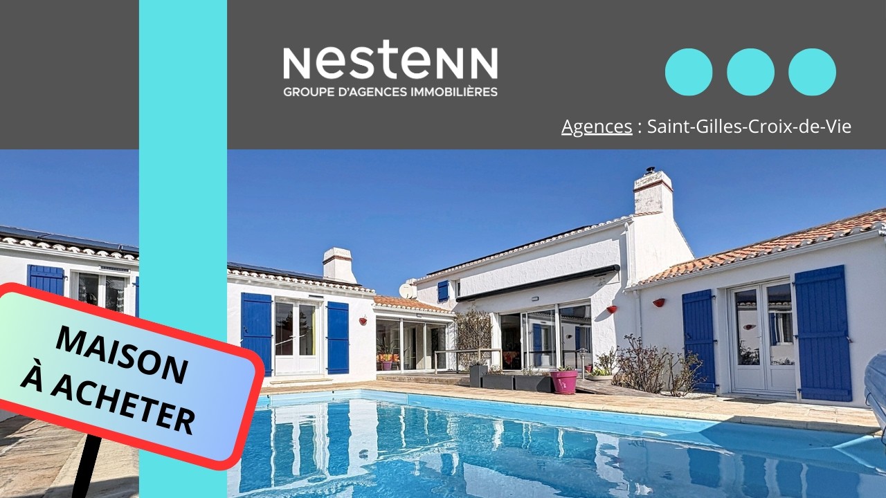 En Vendée, sur St Gilles Croix de Vie, à 1 km des commerces, gare et océan Maison style Noirmoutrine