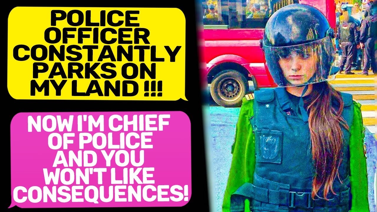 POLICE OFFICER PARKS ON MY LAND! I'm the Owner, get out! Male Karen get Owned  r/EntitledPeople