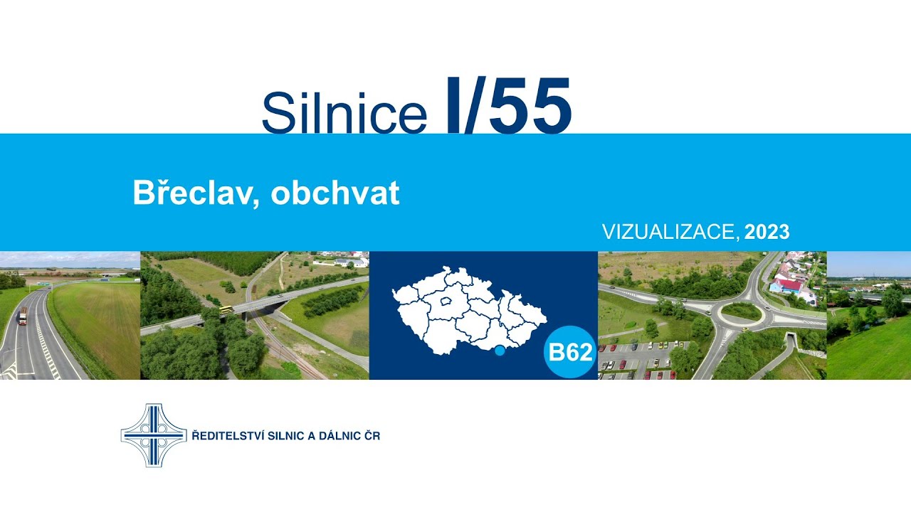 I/55 Břeclav, obchvat (vizualizace stavby)
