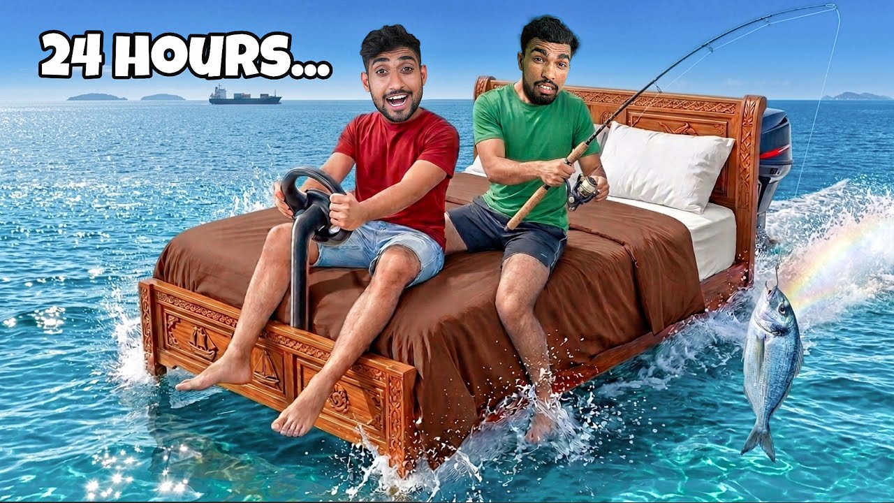 I Survived 24 Hours on a Floating Bed