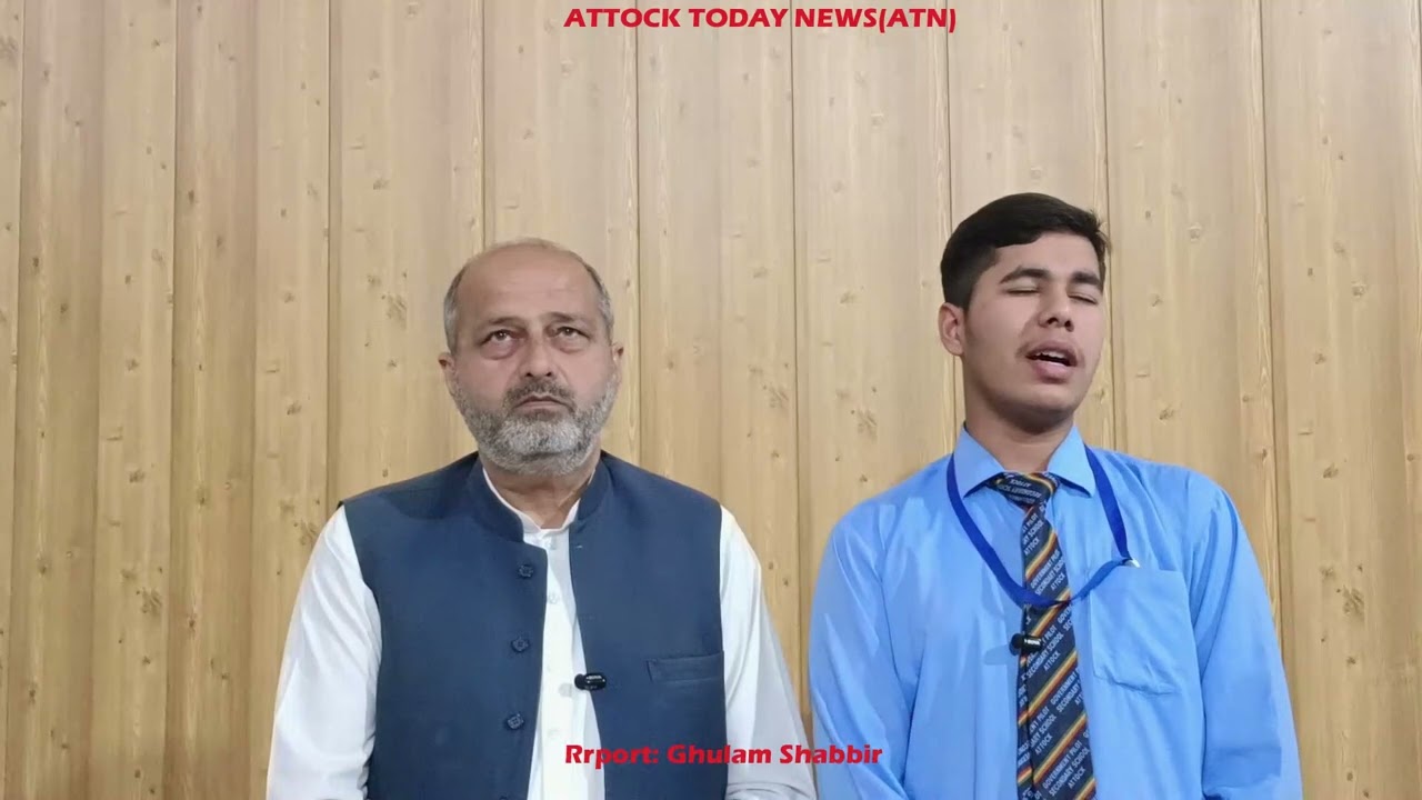 Farhan Siddiqui is Reecting Naat Sharif on Attock Today News(ATN)Channel