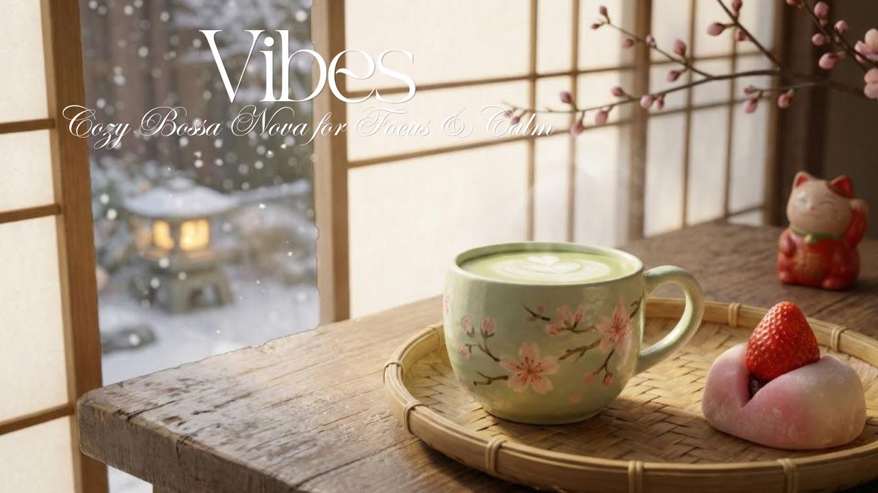 Relaxing Winter Cafe Music ☕  Cozy Bossa Nova for Focus & Calm