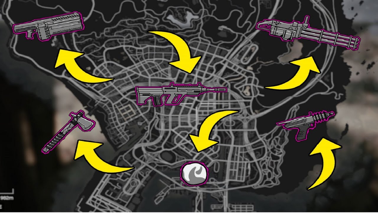 GTA 5 - All Secret & Rare Weapon Locations in Offline (PC,PS3,PS4,PS5,XBOX)
