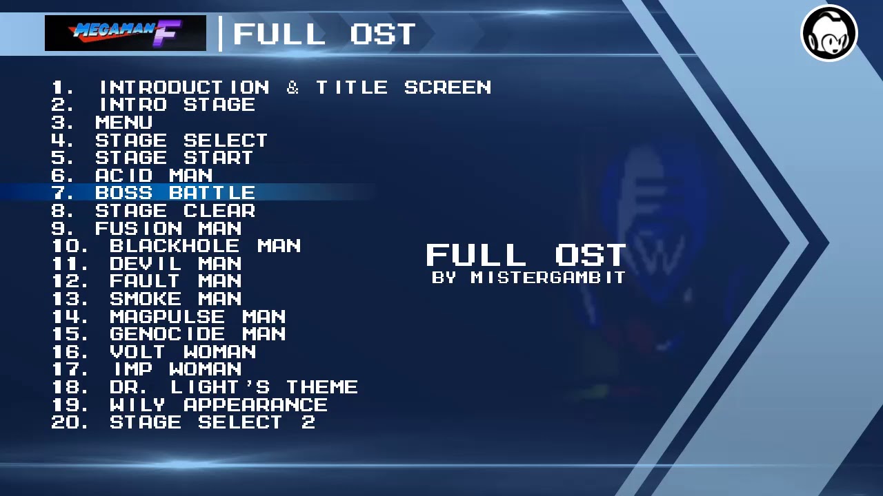 Mega Man F - All OSTs