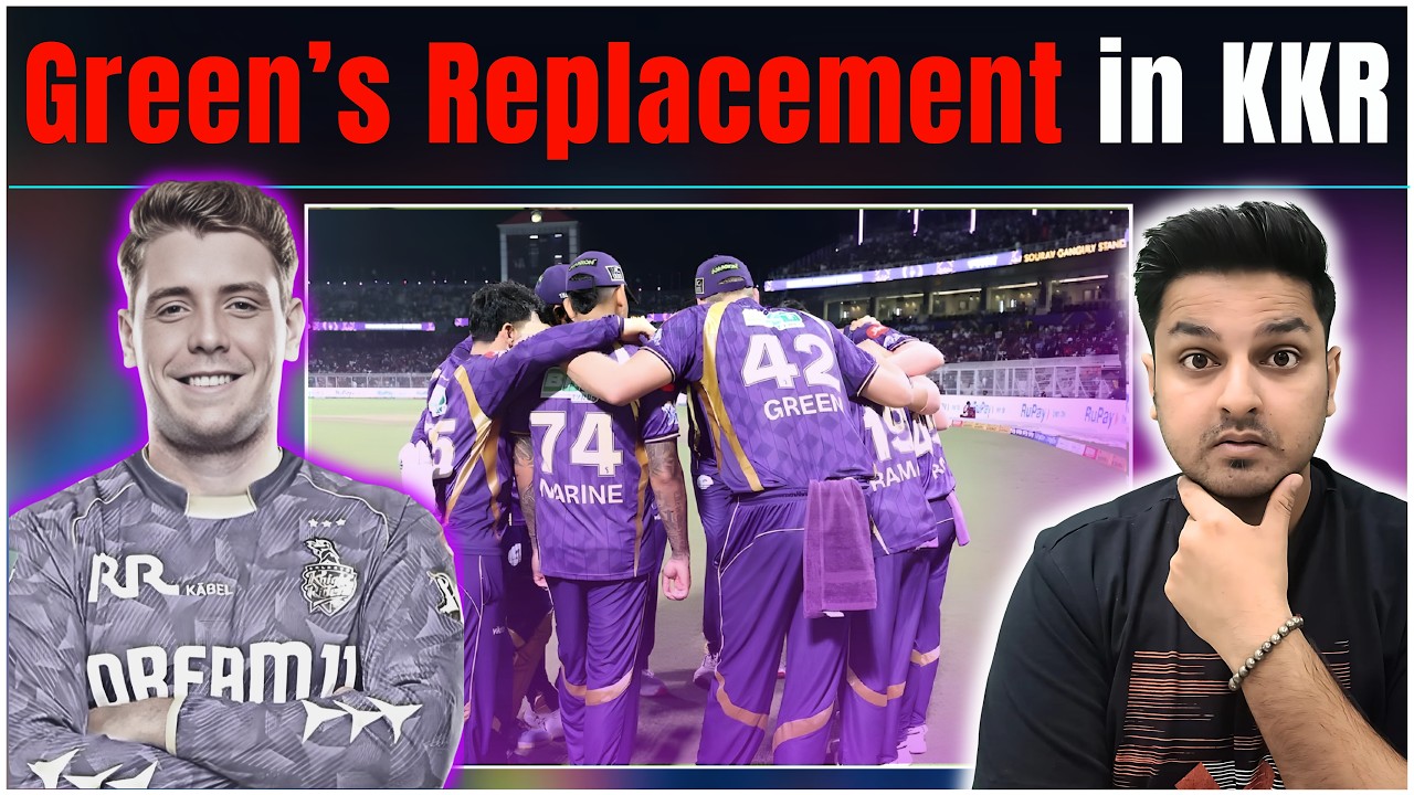 KKR in Big Trouble: Cameron Green's Replacement | IPL 2026 KKR team Update | #ipl2026 #kkr