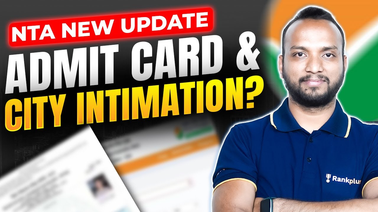 🚨NTA New Update | Admit Card & City Intimation | JEE Main 2025 | Sourabh Sir | Rankplus