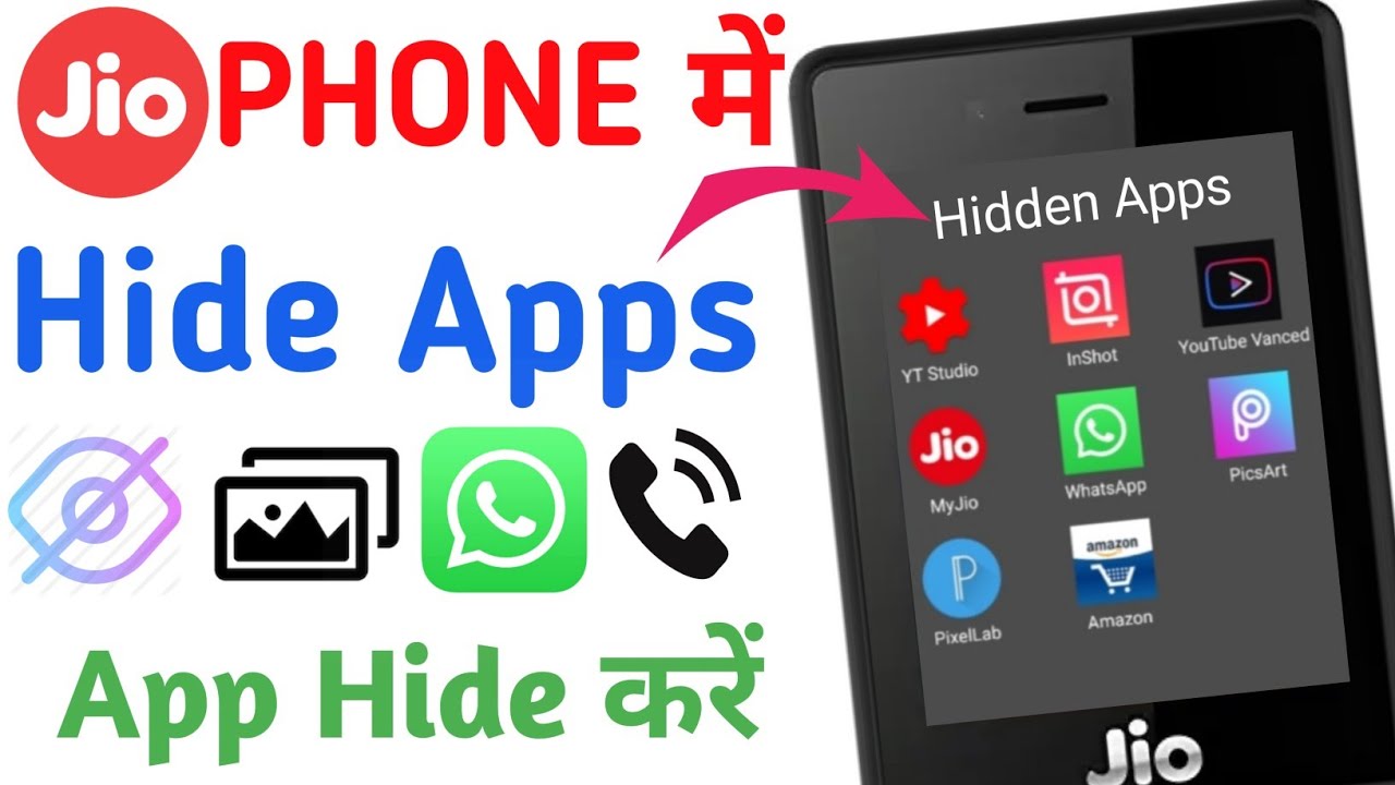 JIO PHONE HIDDEN APPS! HIDE APPS ON JIO PHONE