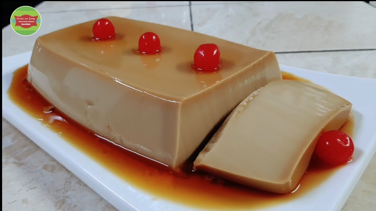 Flan de café Fácil y Rápido Sin huevo sin horno / Cocina con Jenny