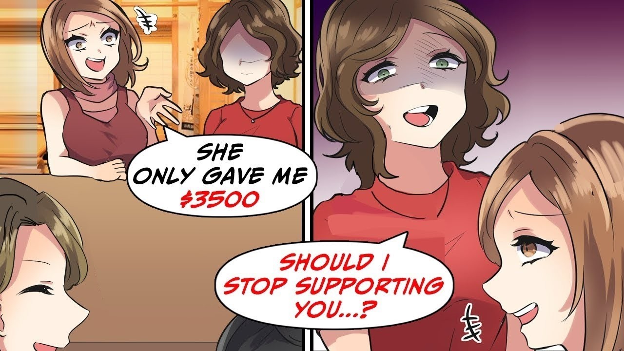 My sister in law got married and I gave $3500 as a gift but    Text + Animation