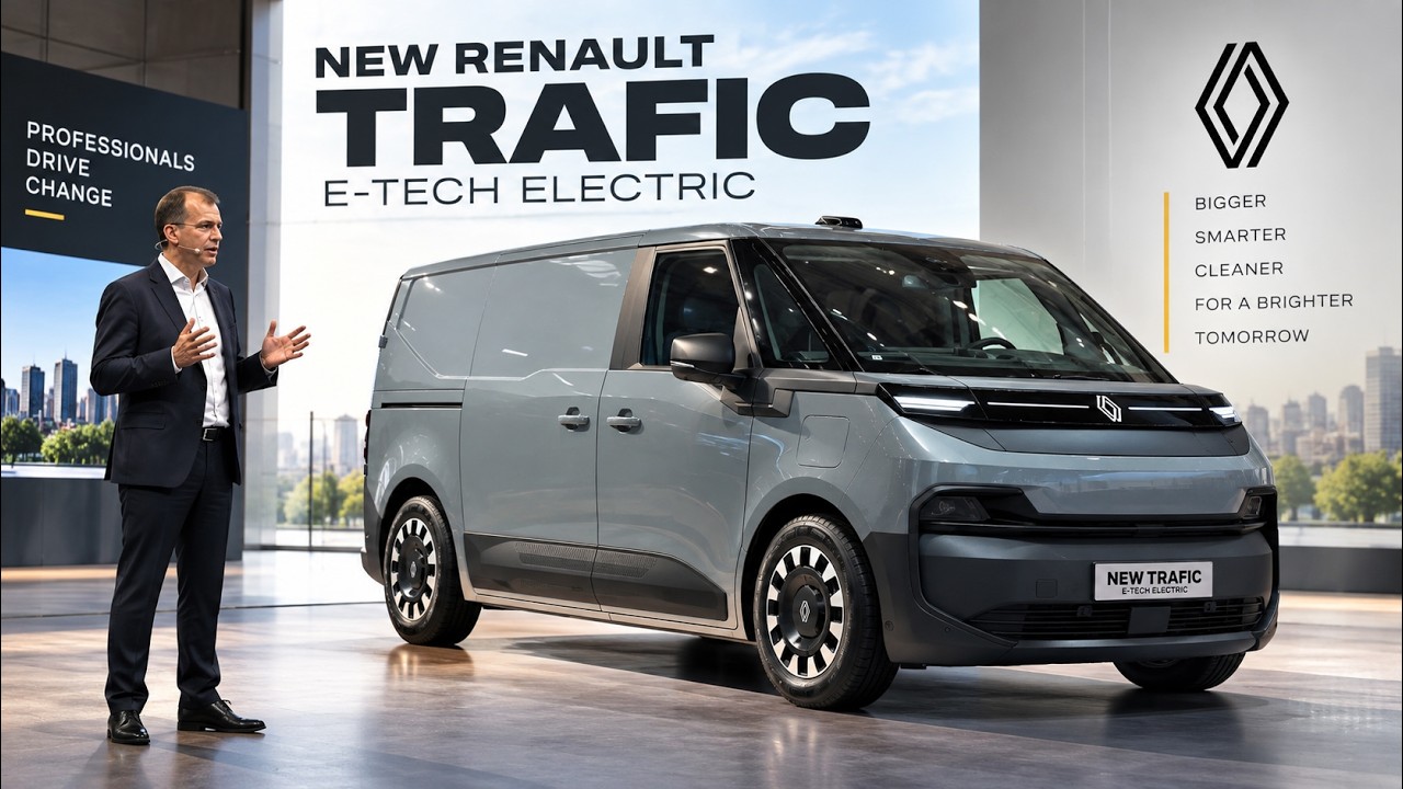 Renault Trafic E-Tech 2027 года &mdash; высокотехнологичный электрический фургон