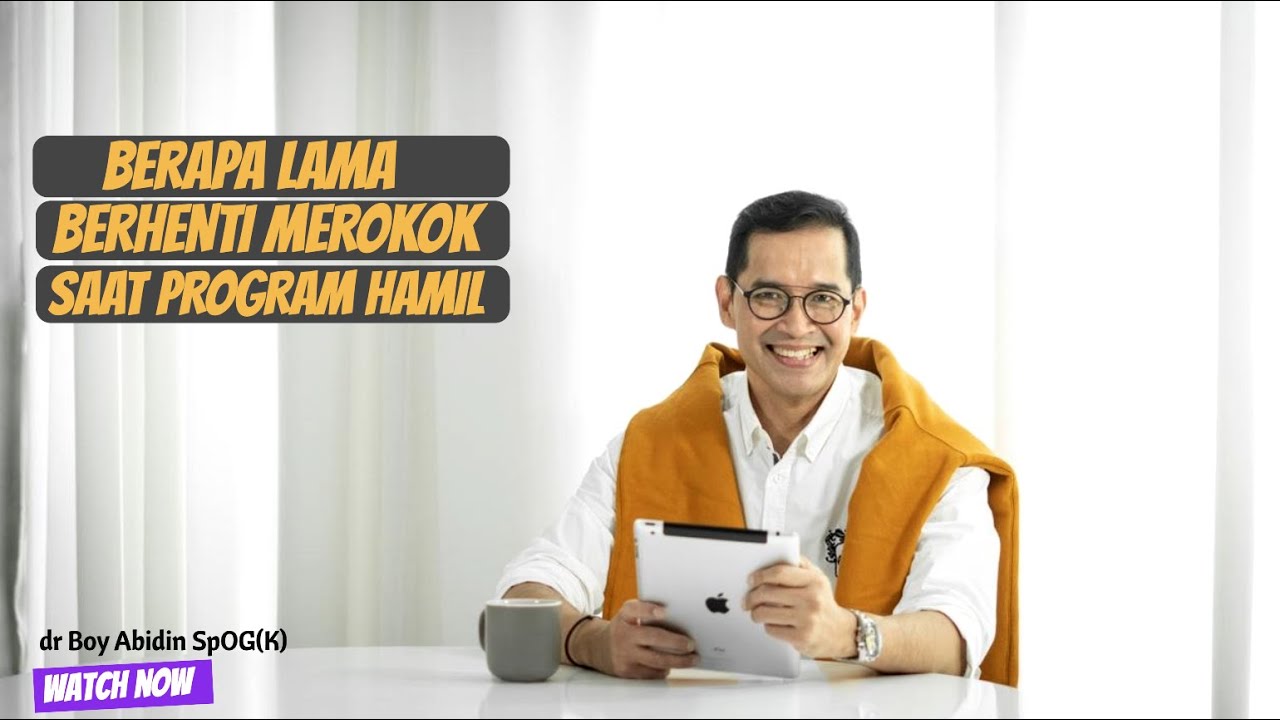 STOP ROKOK yuuuuu, jangan saat PROMIL saja (dr Boy Abidin)