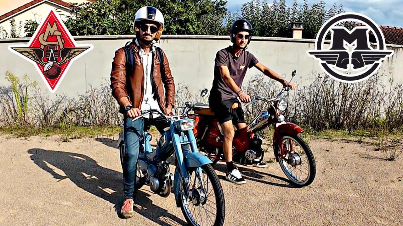 Les plus belles mobylettes - Motoconfort AU76 la Bleue et la Chaudron AV89 Motobecane