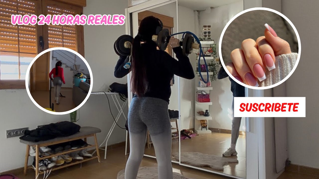 24 Hrs Reales. Tareas del HOGAR + Ejercicio + Uñas Nuevas.