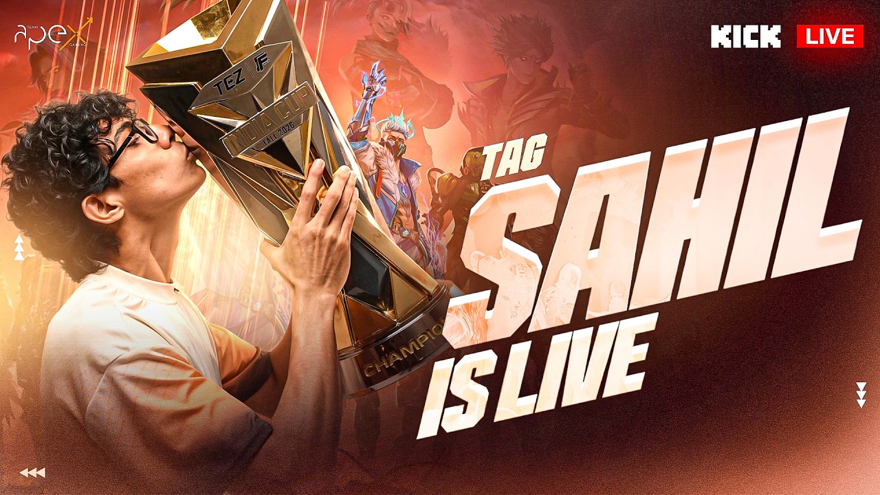 INTERNATIONAL TOURNAMENT  LIVE WITH TAG SAHIL || @Team.ApexGaming