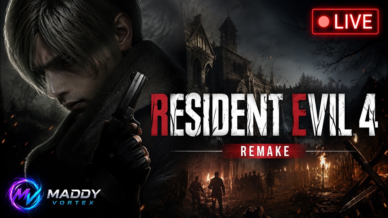 LIVE 🔴 Resident Evil 4 Remake | INSANE Horror Survival | Pakistani Gamer 89/365 Maddy Vortex