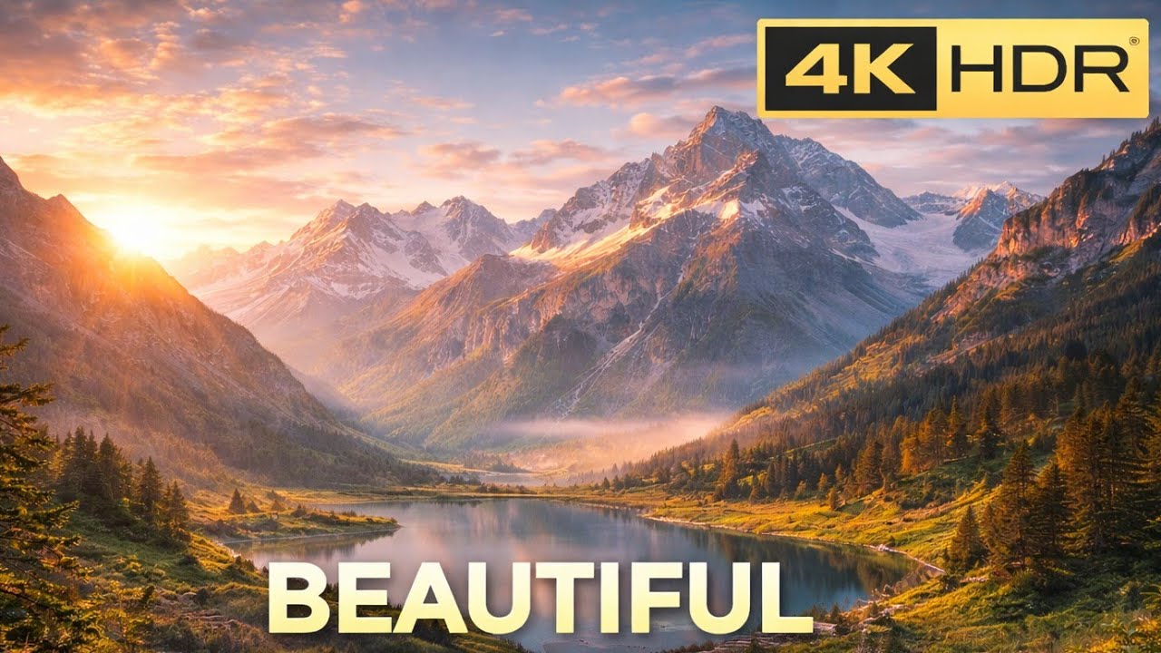 Relaxing Nature Video in 4K 🌿 | Stress Relief, Calm Music & Beautiful Scenery