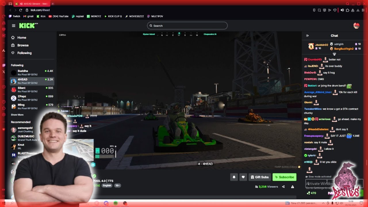 Arnie Can't Stop Laughing at 4Head's Chat | NoPixel 4.0 GTARP