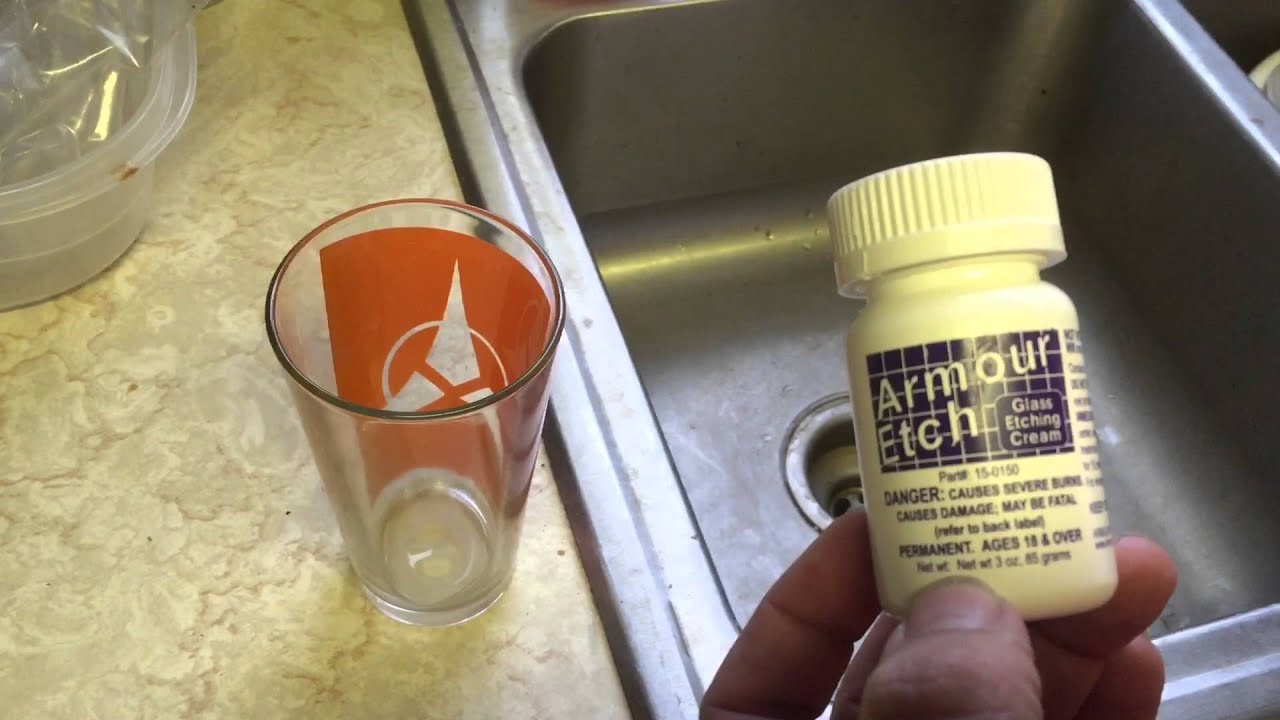 How to etch glass with Armour Etch and Silhouette Cameo